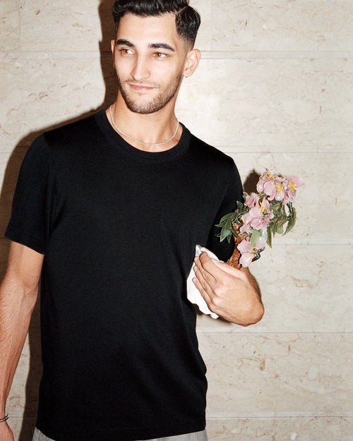 Model wearing Men