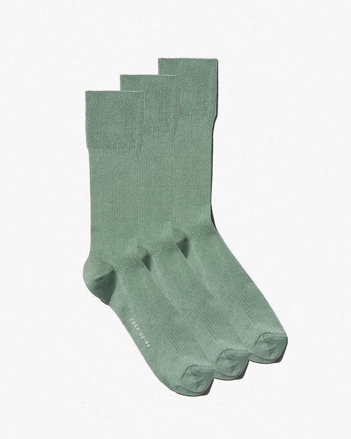 3 Ă— Mid Length Rib Socks - CDLP