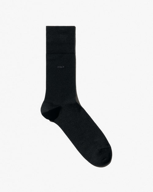 Unisex Mid Length Cotton Socks in Black