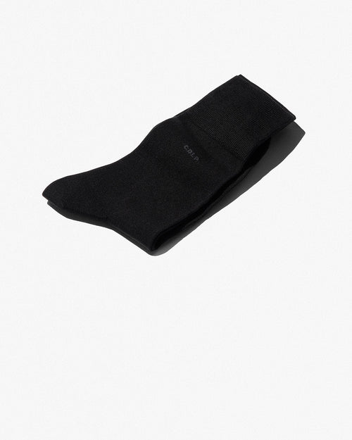 Unisex Mid Length Cotton Socks in Black