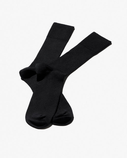 Mid Length Rib Socks