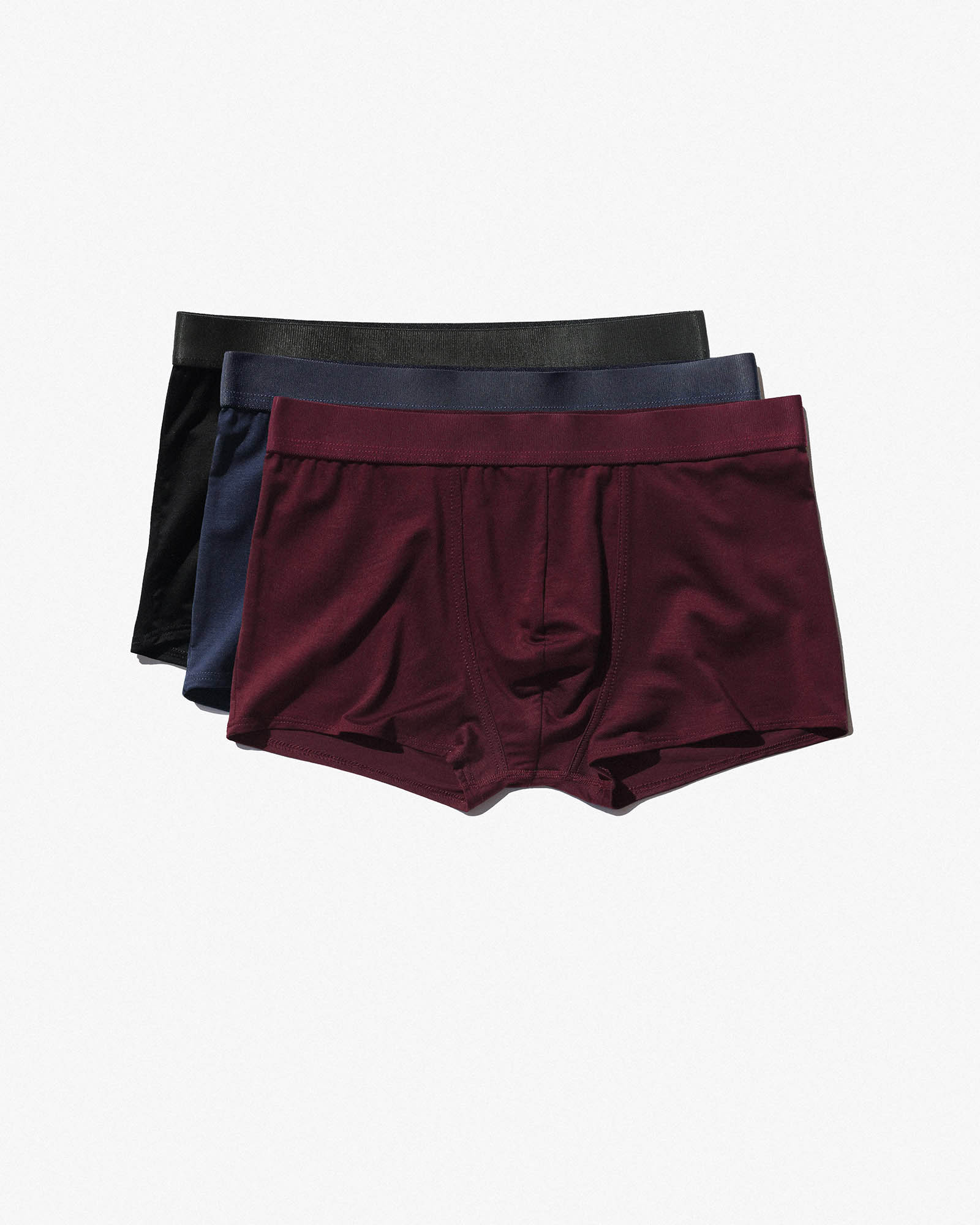 HOM Tencel Soft Comfort Boxer Trunk, Burgundy