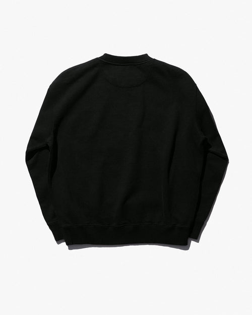 Heavy Terry Sweatshirt in Black