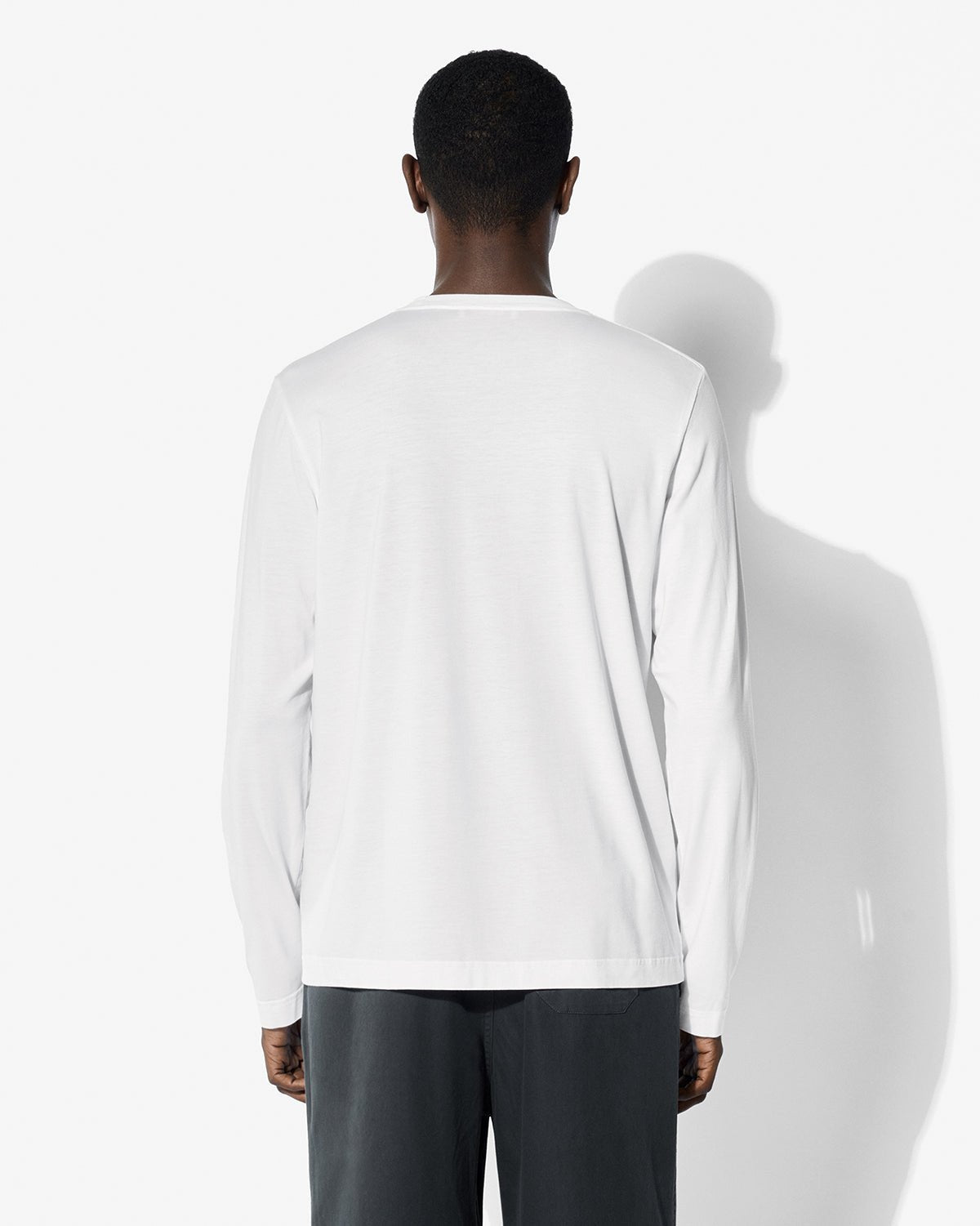 Men's Midweight Long Sleeve T-Shirt in White | Shop — CDLP