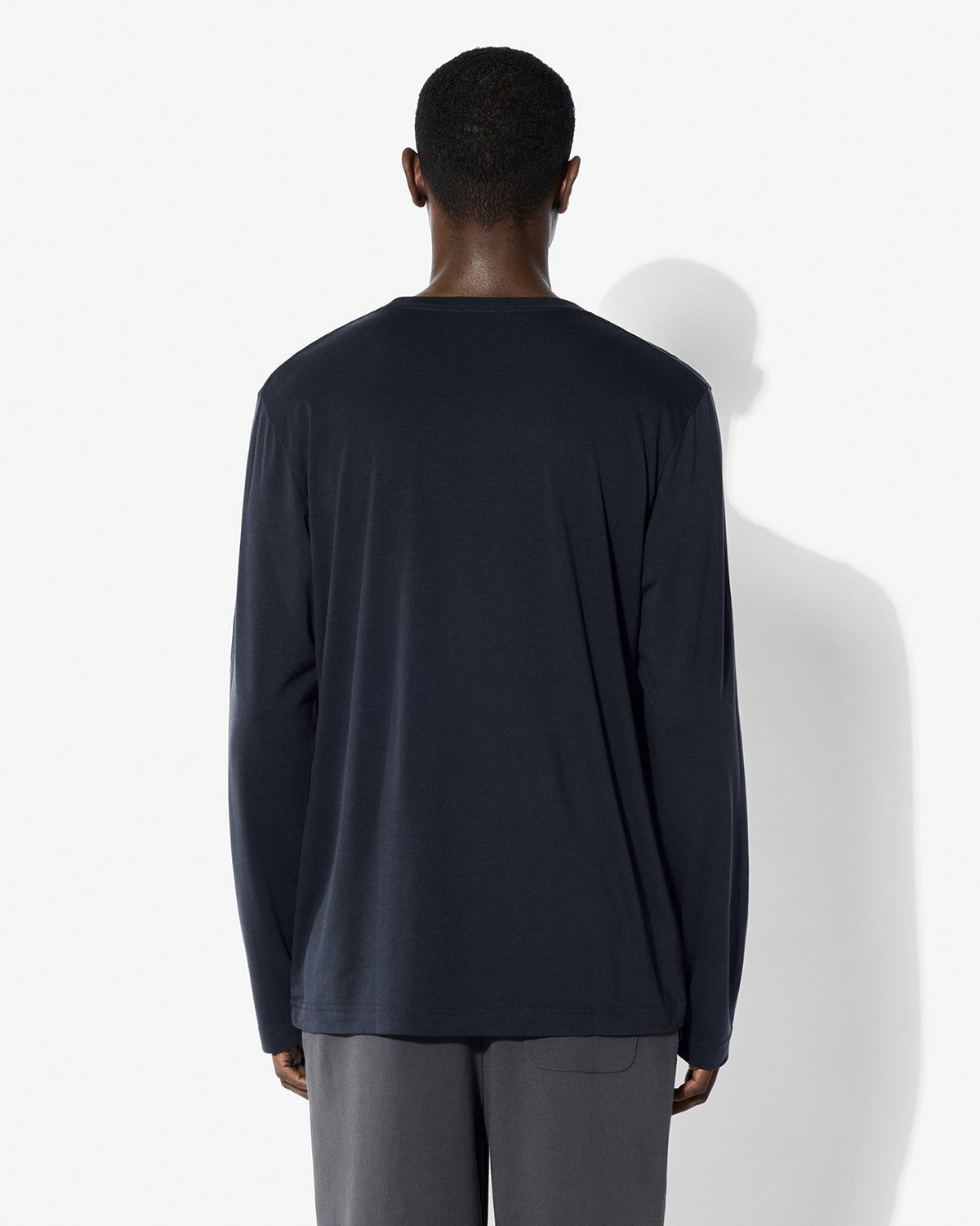 Men's Midweight Long Sleeve T-Shirt in Dark Navy | Shop—CDLP