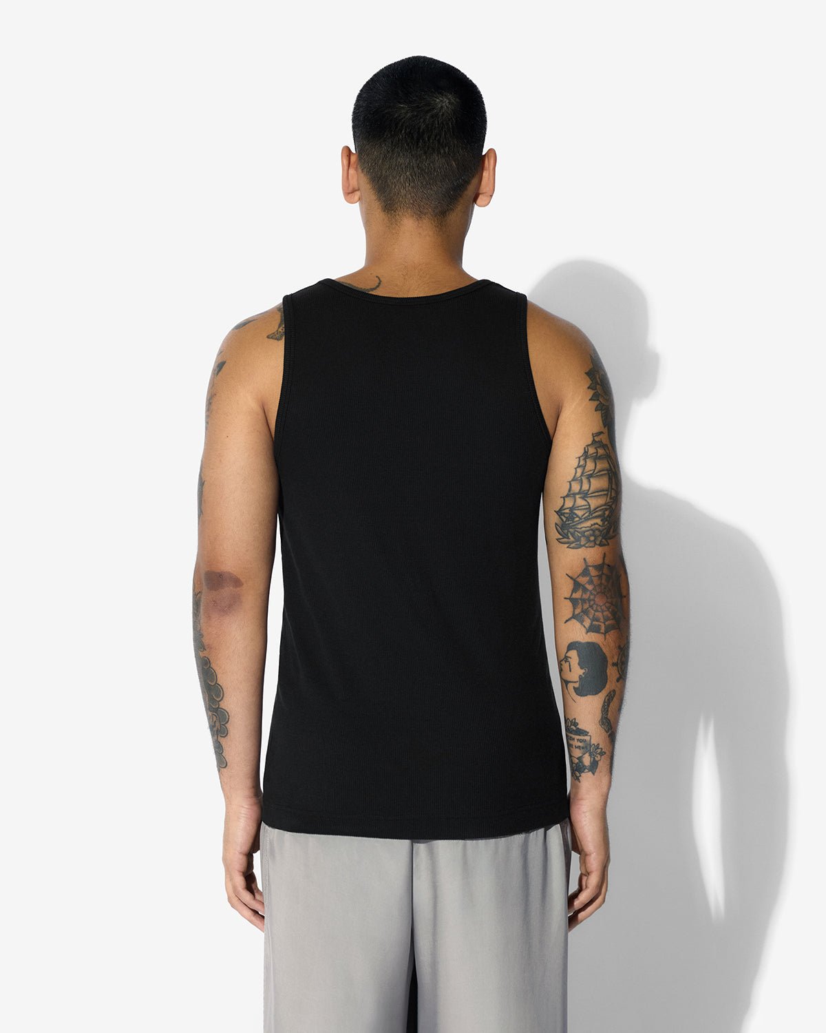 Men's Rib Tank Top in Off-Black | Shop now — CDLP