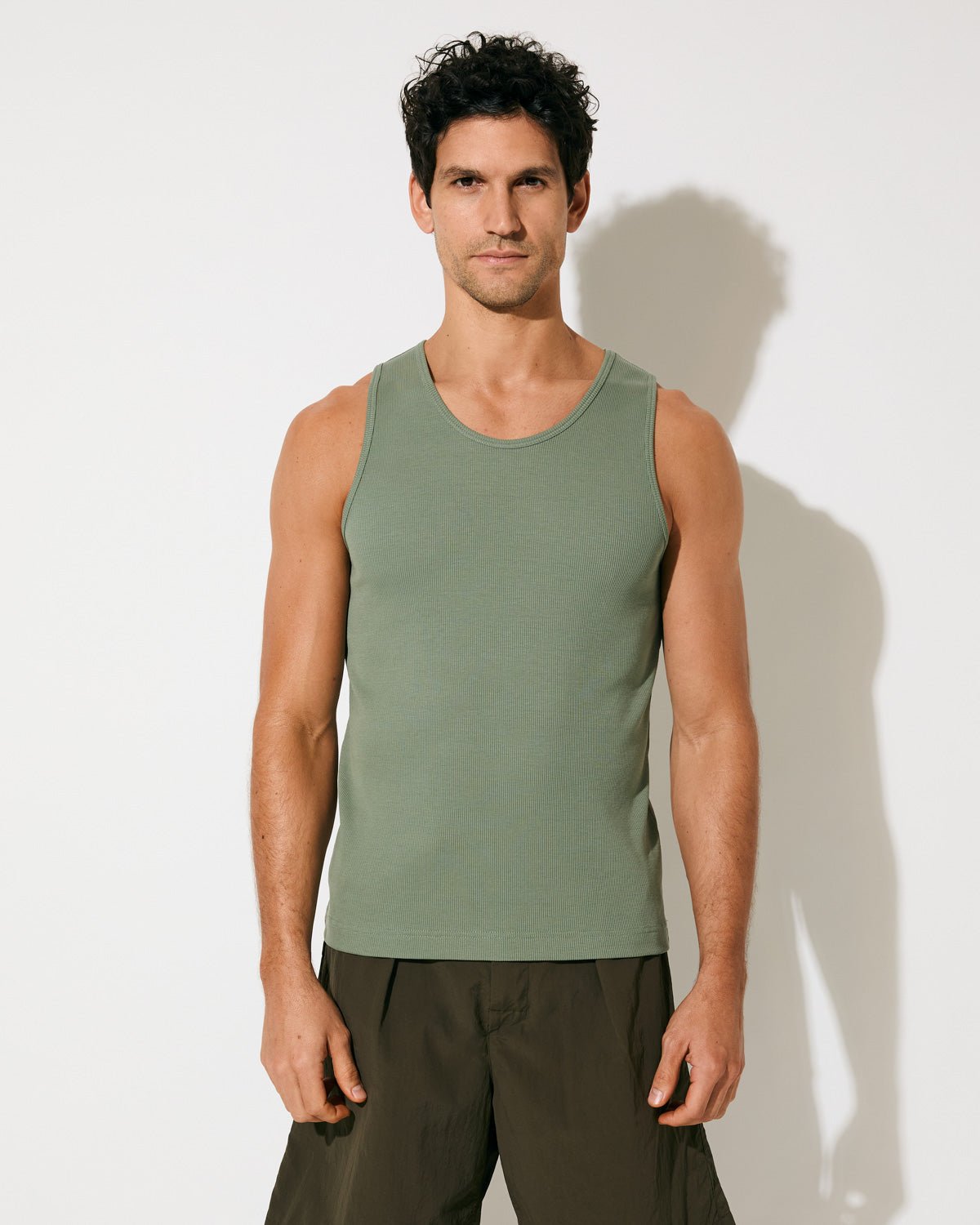 新品 6(ROKU) COTTON RIB ASYMMETRY TANK TOP 6(ROKU)＞COTTON RIB ASYMMETRY TANK TOP/カットソーを使った人気