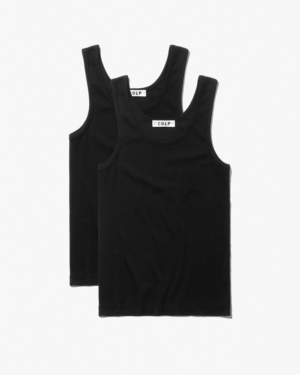Women's Rib Tank Top in Off-Black - CDLP