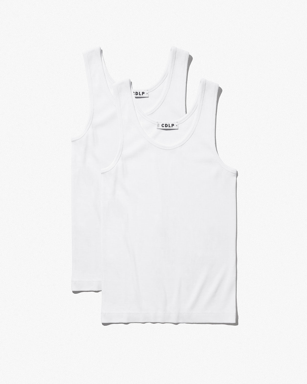 Women's Rib Tank Top in White - CDLP