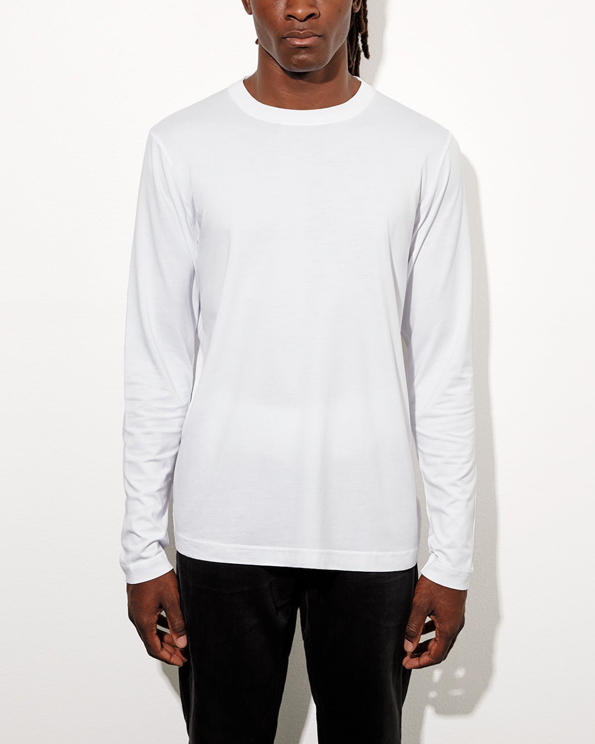 2 x Men's Midweight Long Sleeve T-Shirt in White | Shop—CDLP