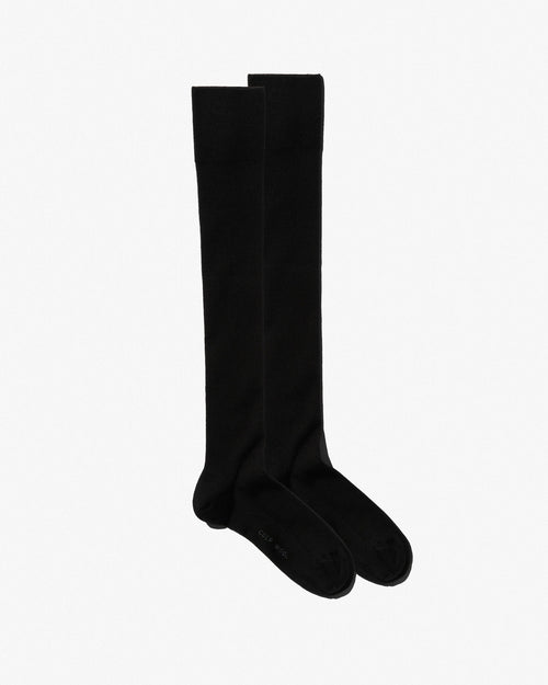 2 x Over Knee Wool Rib Socks - CDLP