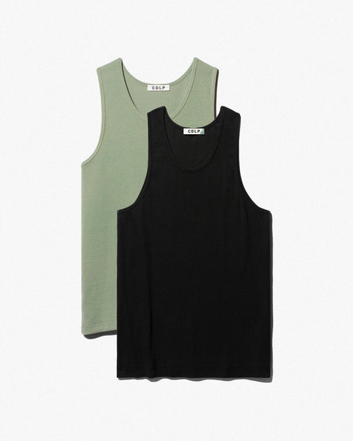 2 × Rib Tank Top