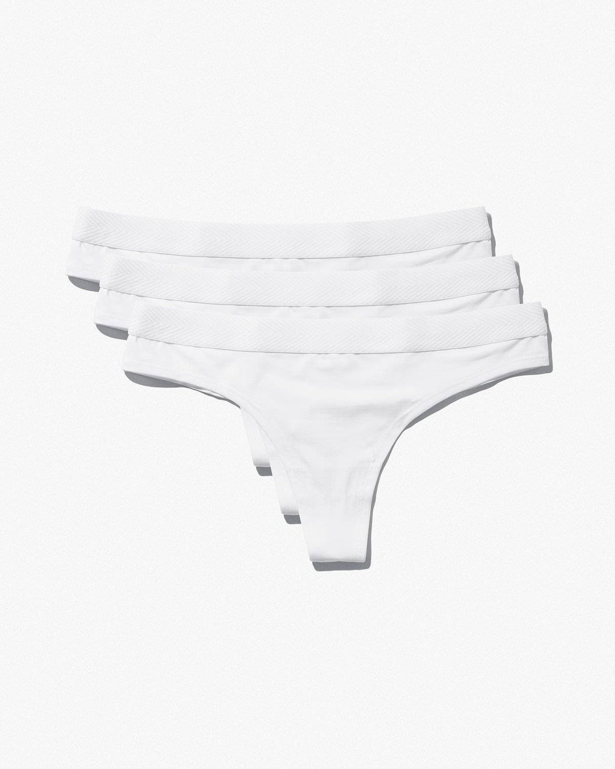 3 pieces of Women's Thong in White - CDLP