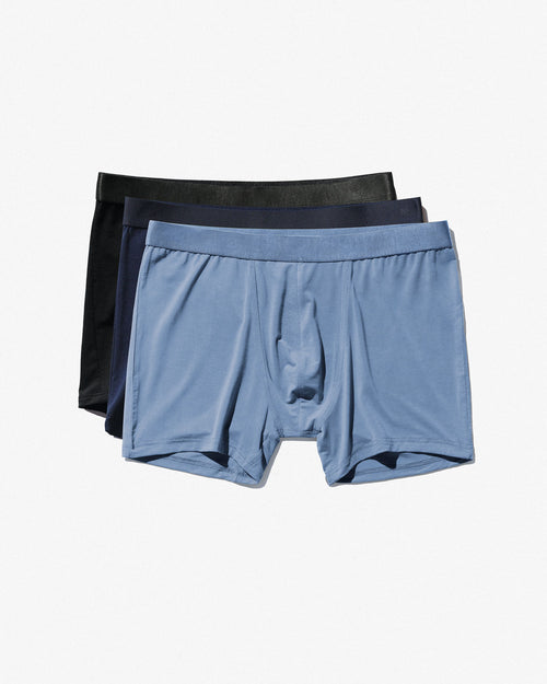 Calvin Klein Underwear HIP BRIEF 3 PACK - Briefs - mid blue/signature  blue/clay grey/grey 
