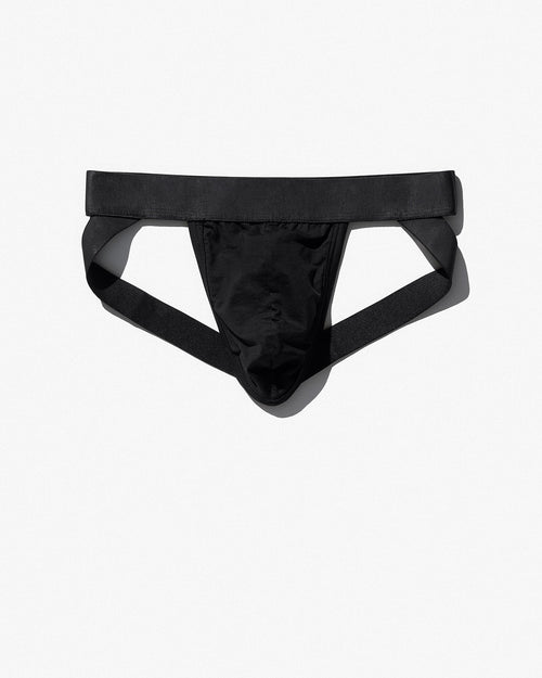 Dropship Jock Strap Satin Lycra Black Large/XL Underwear to Sell