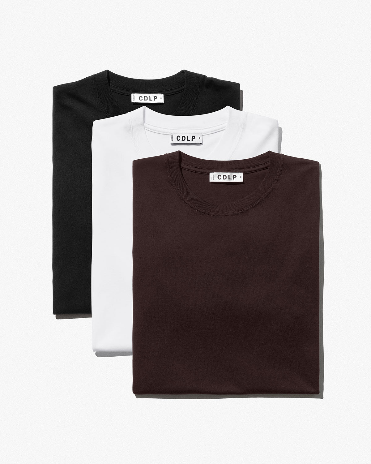 3 × Midweight T-Shirt in Black + White + Clay | Shop now – CDLP