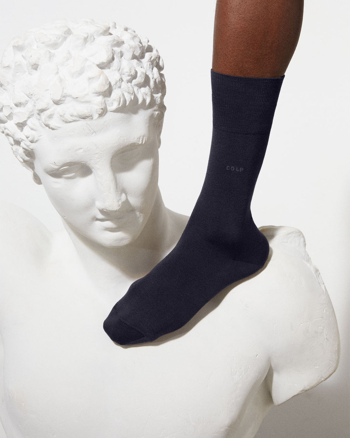 Mid Length Cotton Socks in Dark Navy | Shop now – CDLP