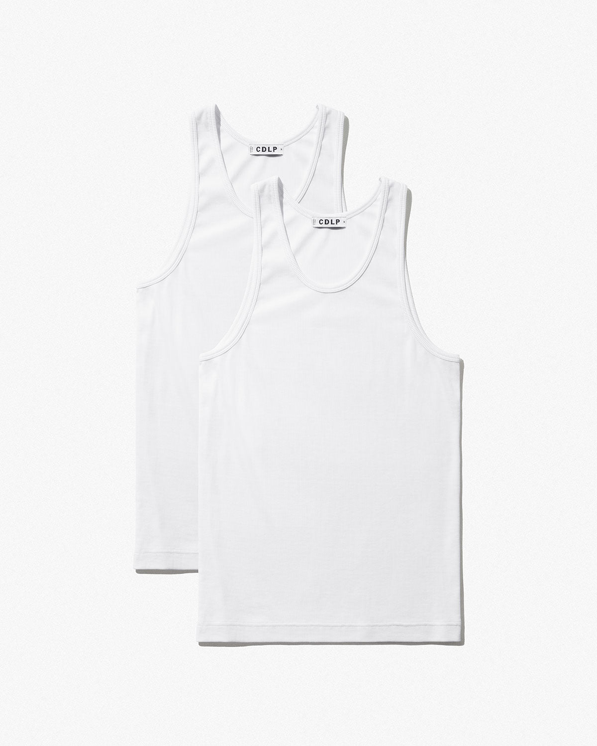 2 x Rib Tank Top in White | Shop now – CDLP