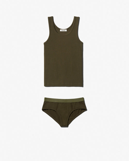 Christmas Set: Rib Tank Top + Y - Brief - CDLP