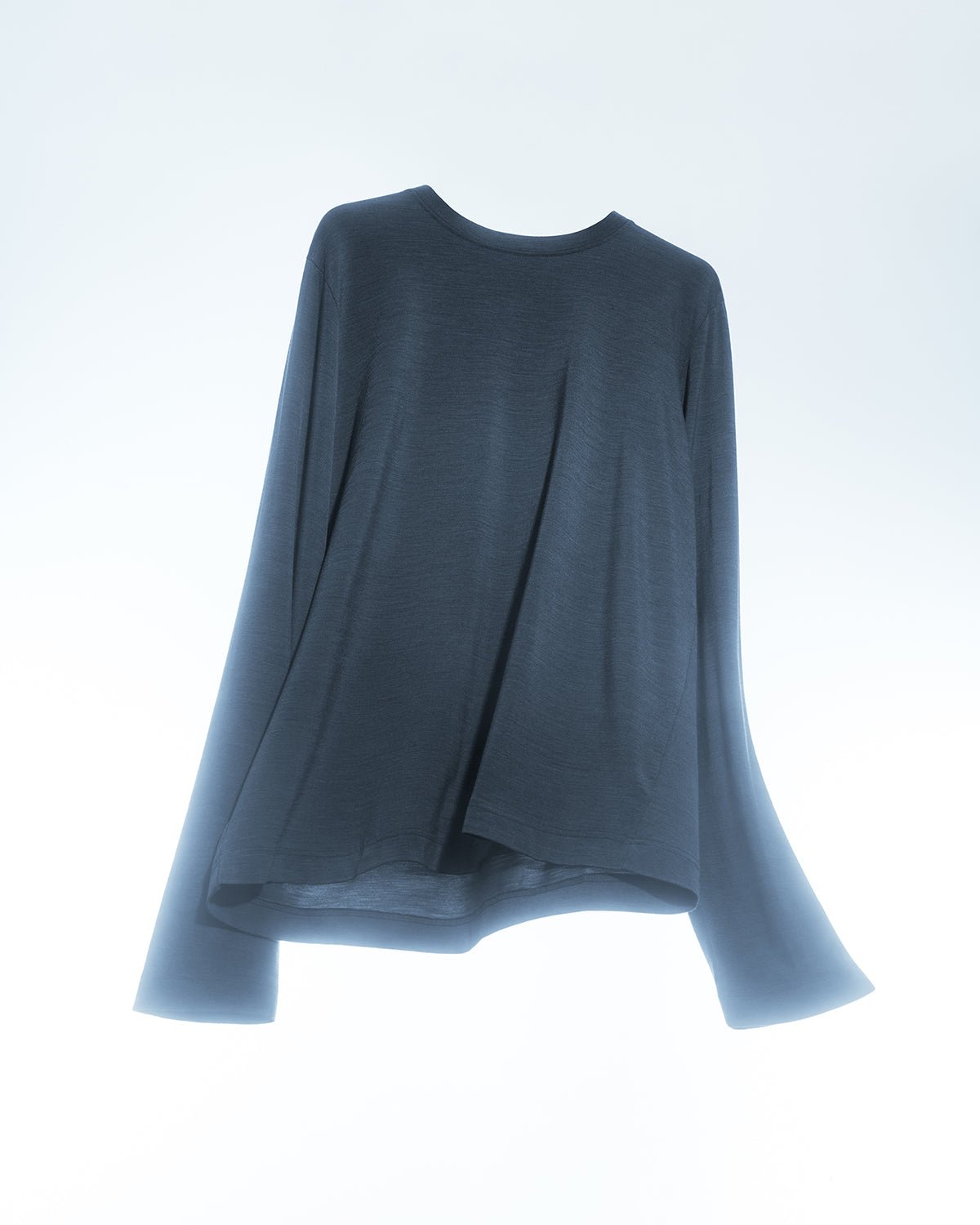 Men's Merino Blend Long Sleeve T-Shirt in Grey Melange | Shop—CDLP