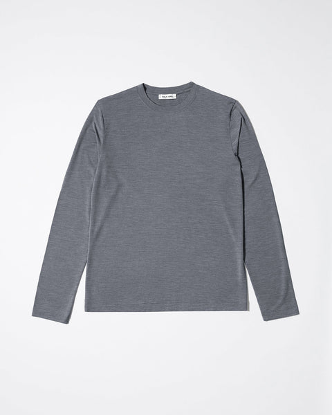 【新品未使用】ONC MERINO LONG SLEEVE T-SHIRT 5 Men's Merino Blend Long Sleeve T-Shirt in Grey Melange | Shop—CDLP