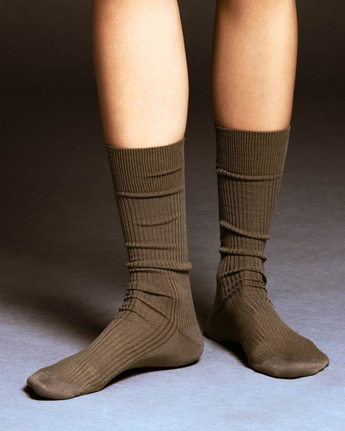 Mid Length Rib Socks - CDLP