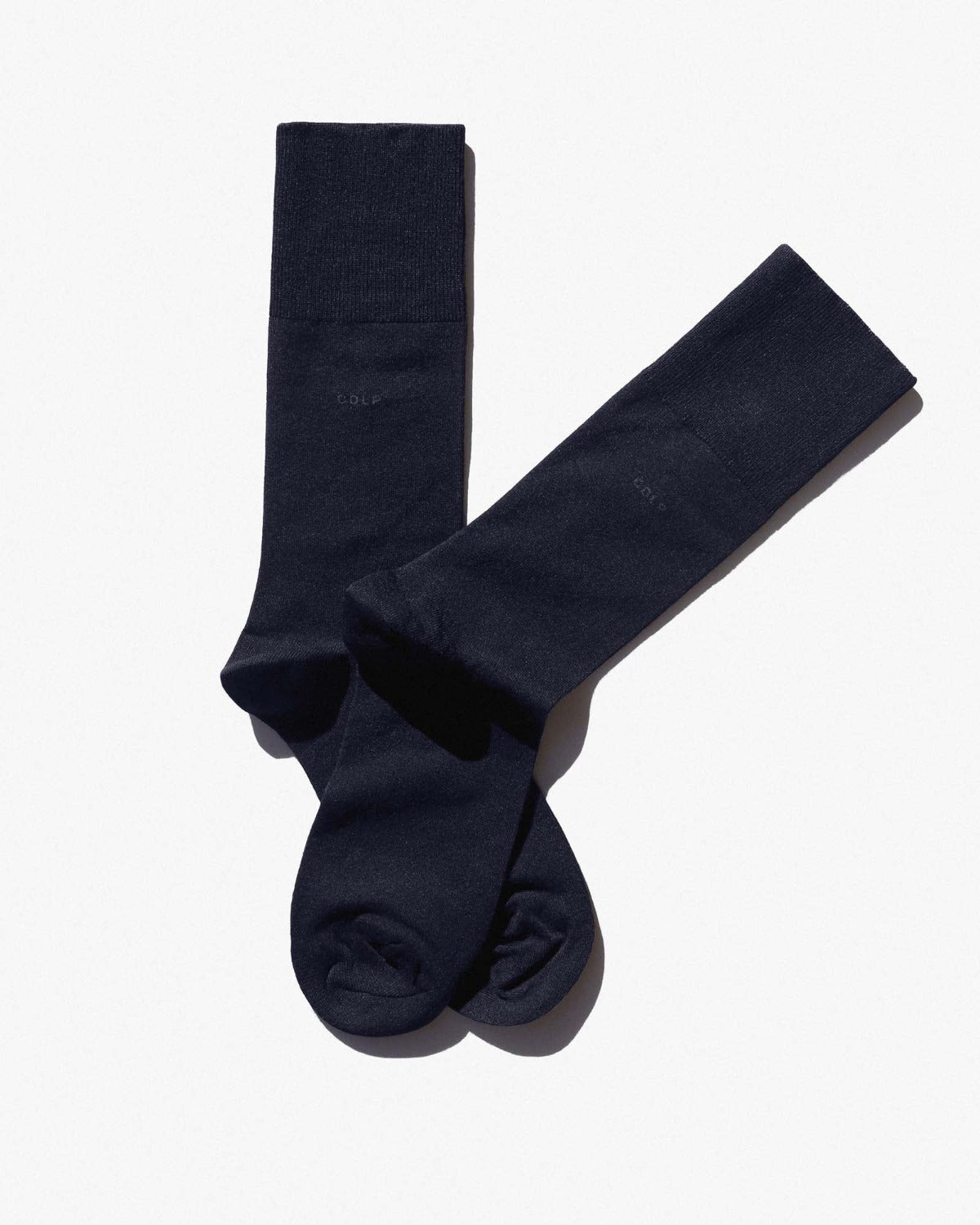Men's Mid Length Bamboo Socks in Navy Blue