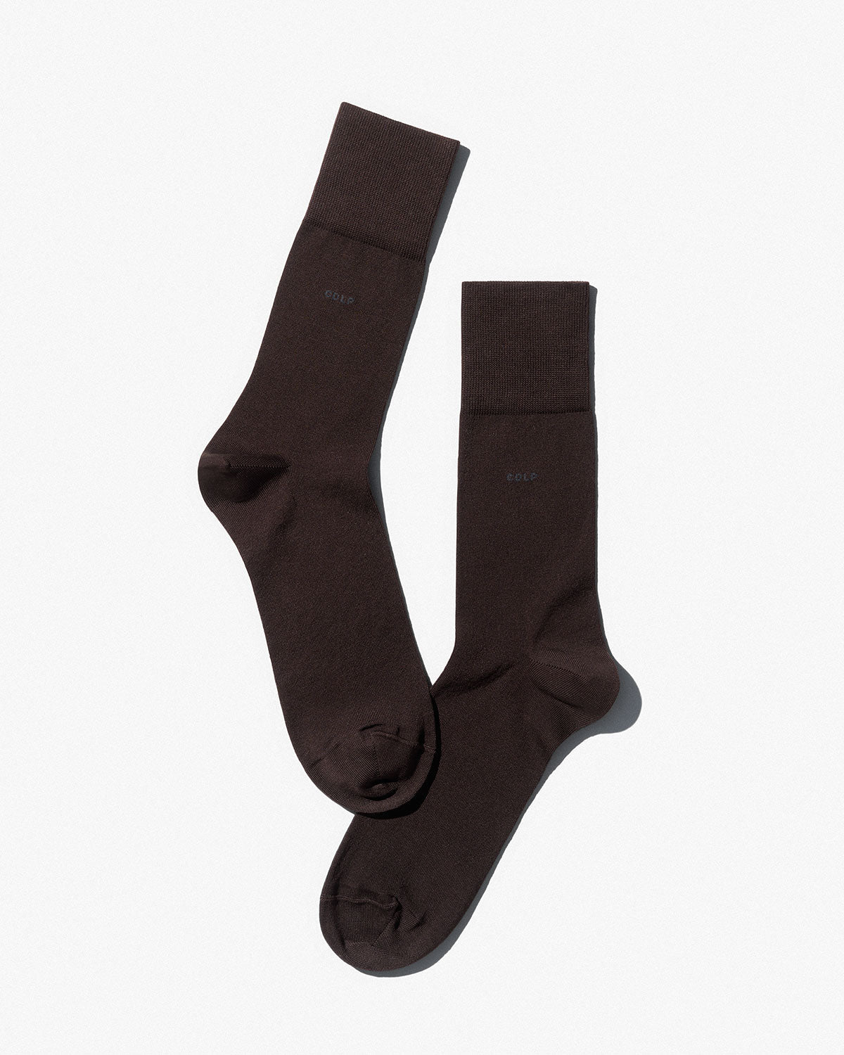 Unisex Mid Length Cotton Socks in Dark Brown - CDLP