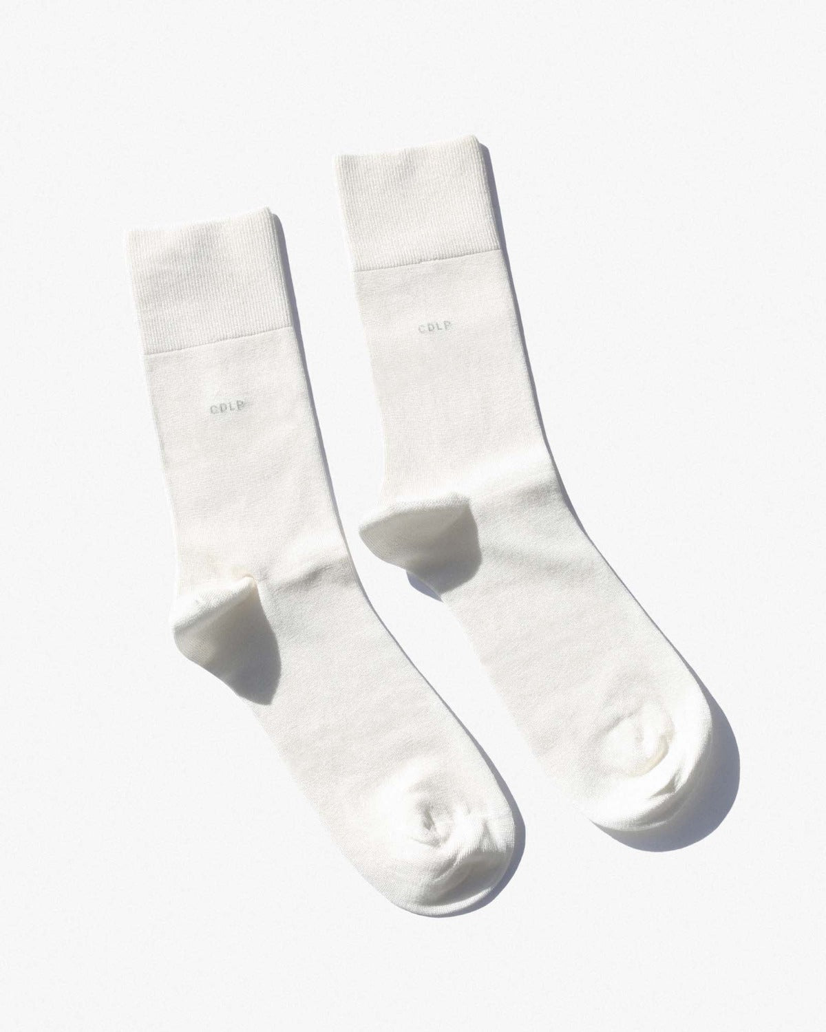 Men's Mid Length Bamboo Socks in White