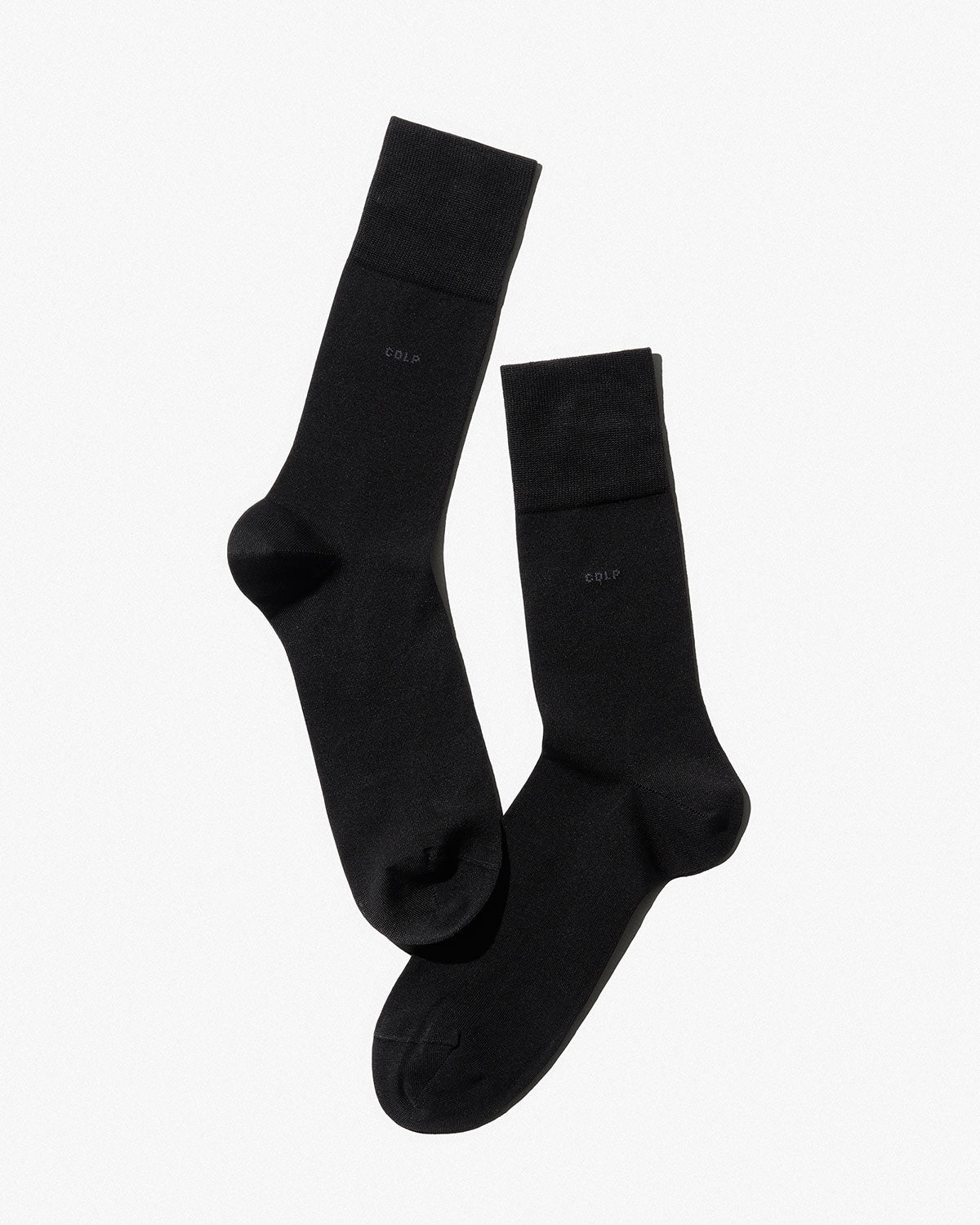 Unisex Mid Length Cotton Socks in Black - CDLP