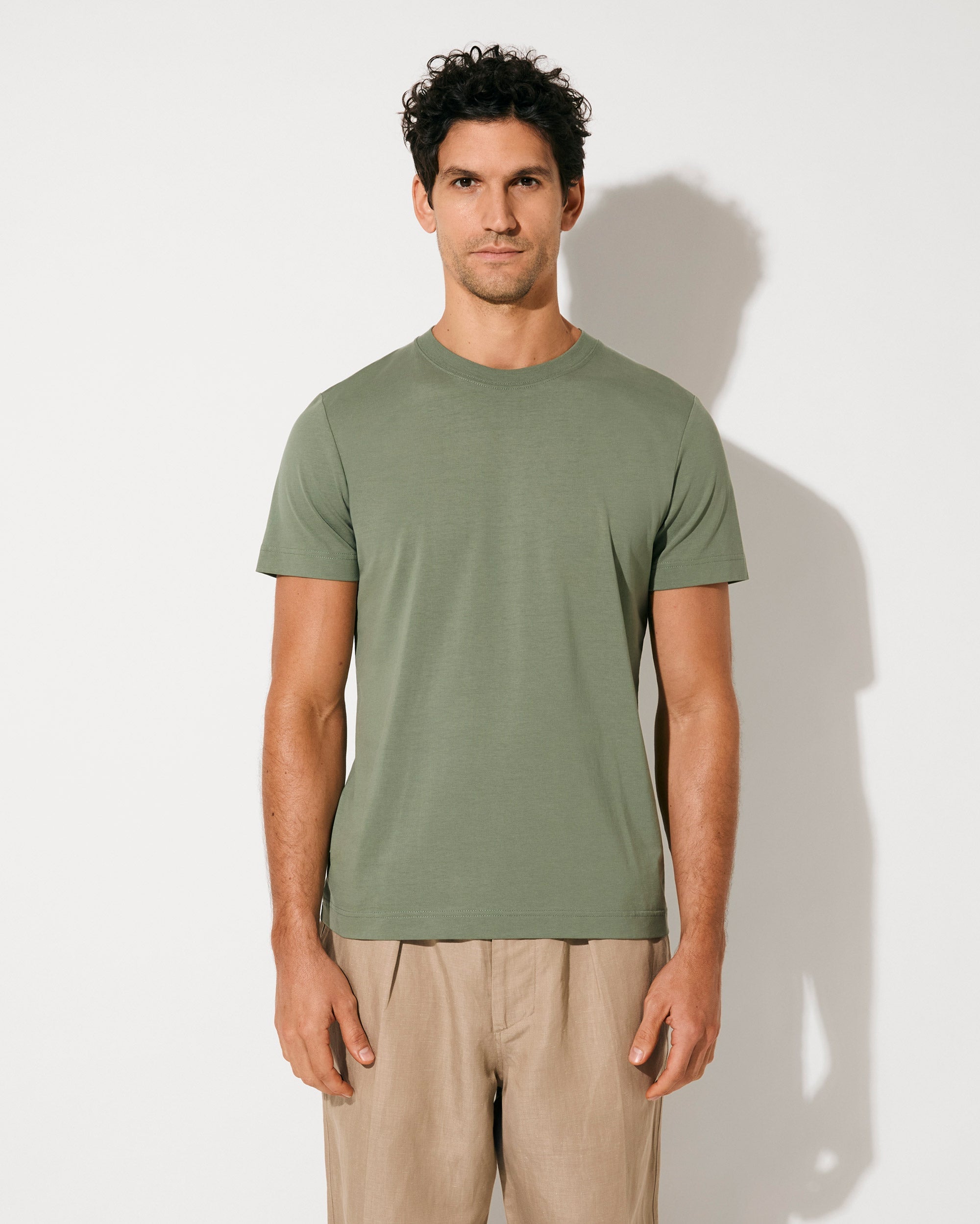 CDL Tシャツ Ｌ T-ADJUST-SLITS-R17 T-shirt with tonal logo embroidery