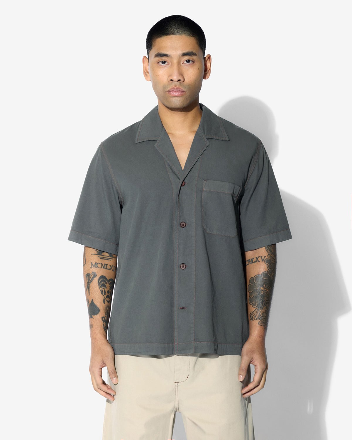 Men's Pool Shirt in Charcoal | Shop now — CDLP