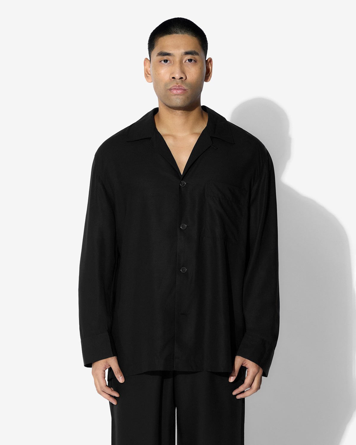 Men's Pyjama Shirt in Black | Shop now — CDLP