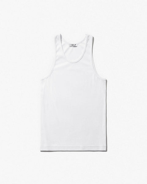 Men's Rib Tank Top in White | Shop now — CDLP Men's Rib Tank Top in White | Shop now — CDLP