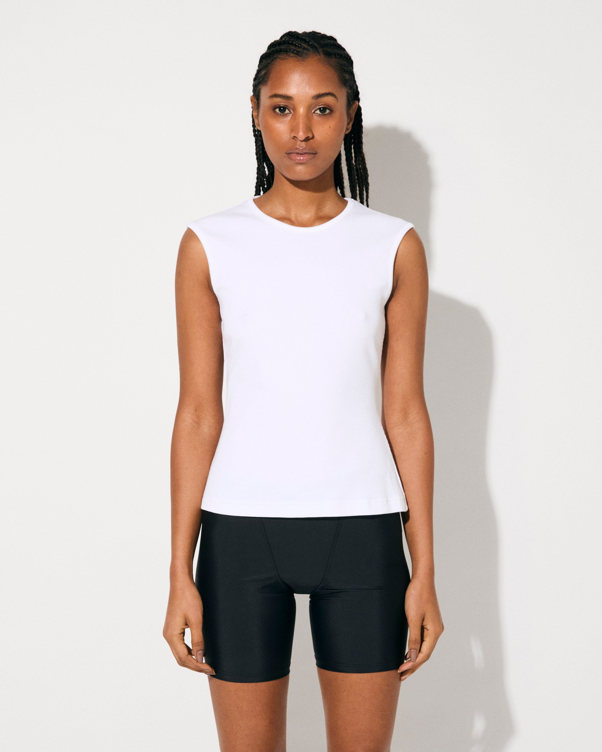 Women's Rib Vest in White | Shop now — CDLP