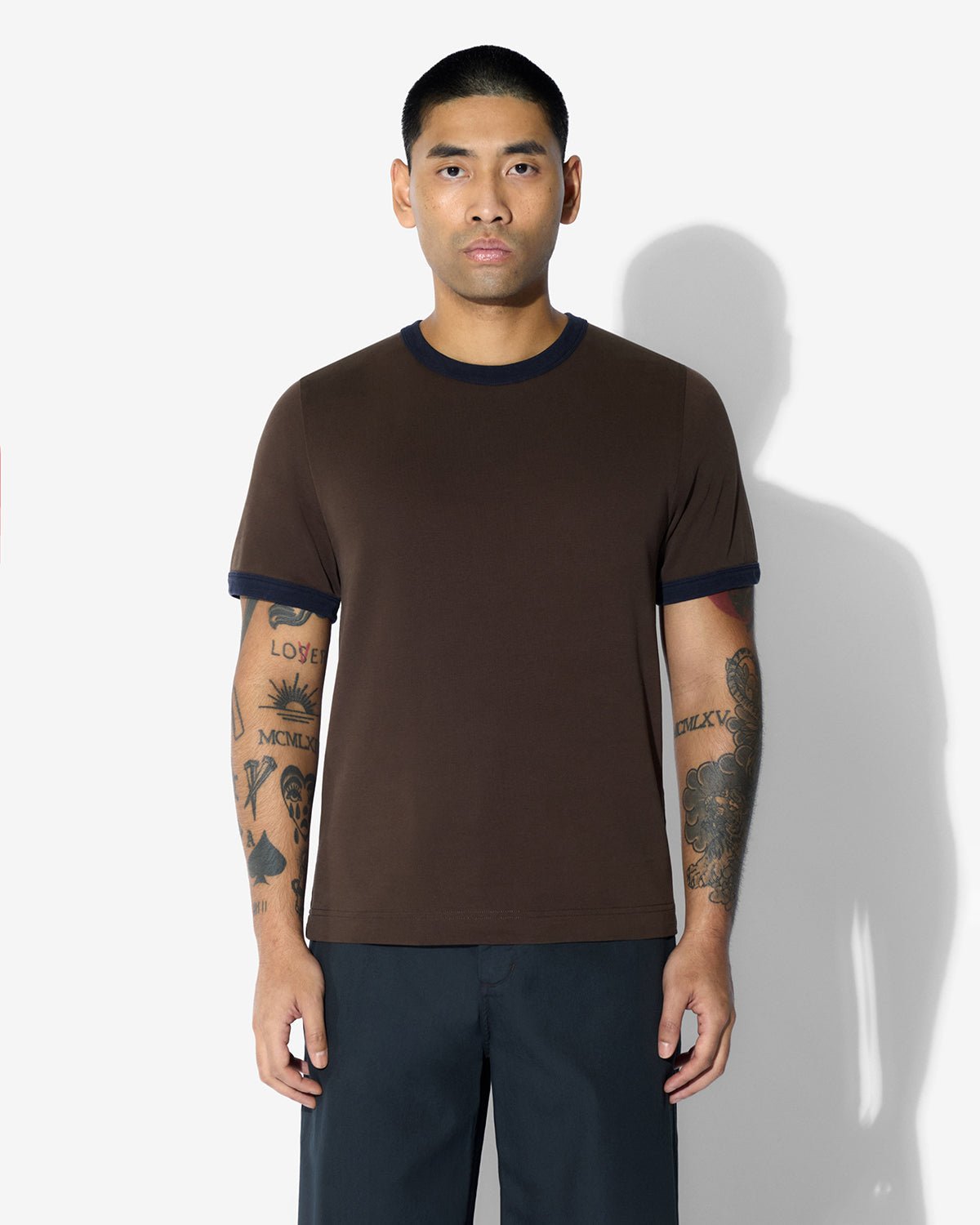 Men's Ringer T-Shirt in Mocca | Shop now — CDLP