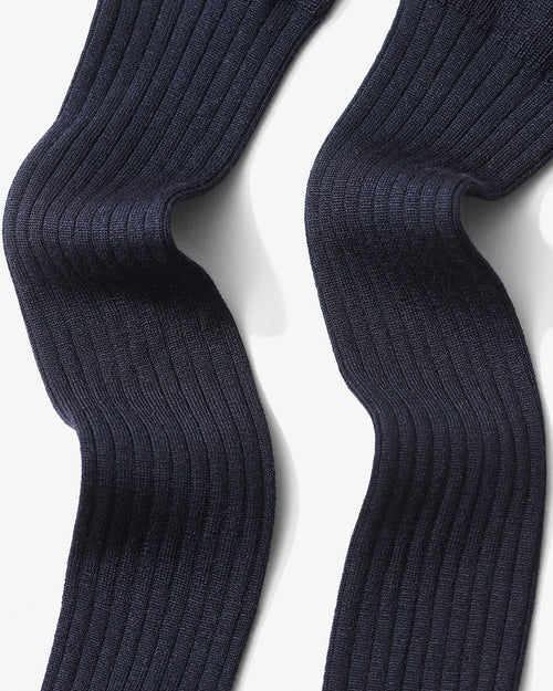 Silk Over The Calf Rib Socks - CDLP