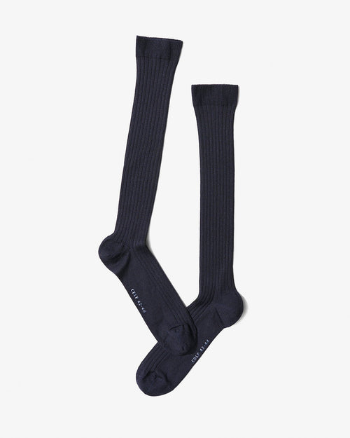 Silk Over The Calf Rib Socks - CDLP