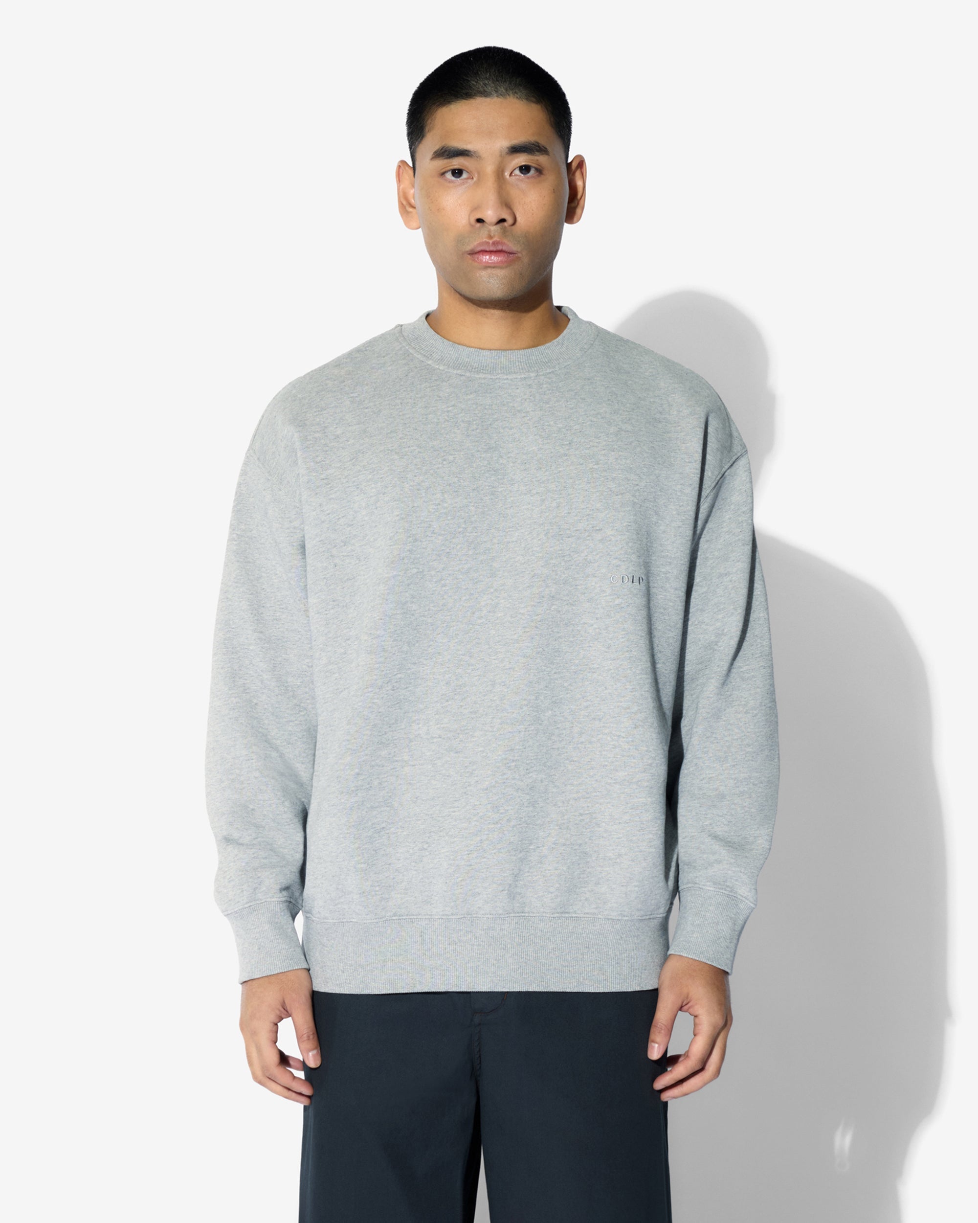 Men's Cotton Sweatshirt in Grey Melange | Shop now – CDLP