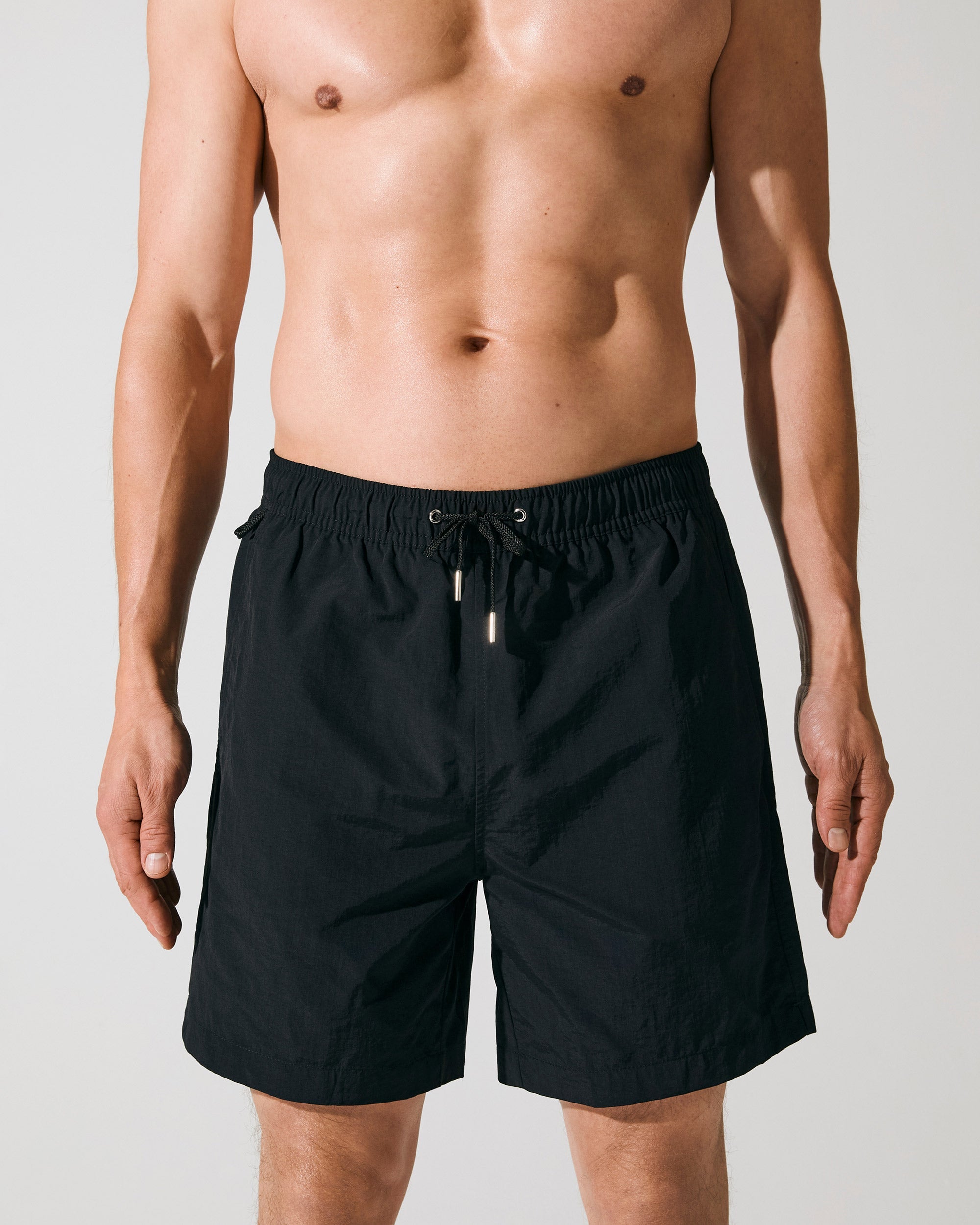 Nala pin tuck swim pants ブラック フリーサイズ Men's Swim Trunks Long in Black | Shop now — CDLP