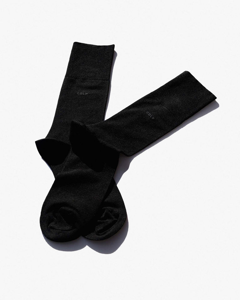Mid-Length Socks in Black