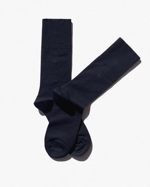 Mid-Length Socks in Navy Blue