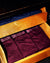 Boxer Trunks Burgundy and Navy Blue folded in a drawer