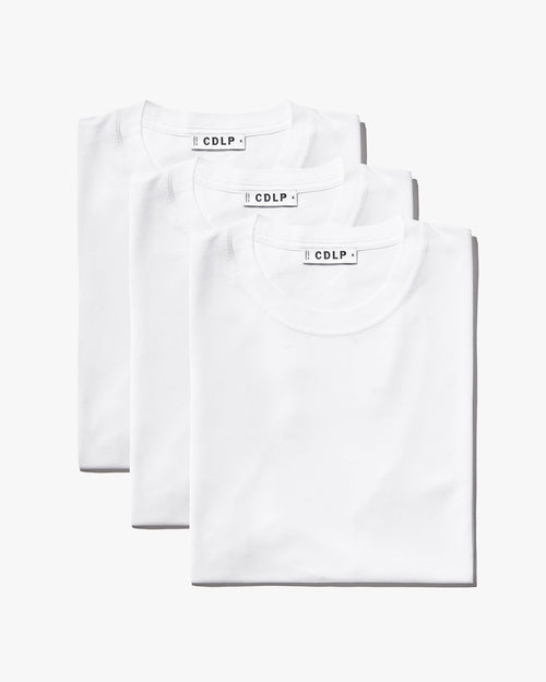 3-pack Lyocell V-Neck T-Shirt in White