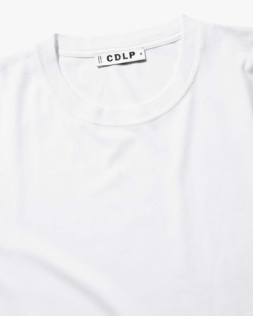 Lyocell V-Neck T-Shirt in White