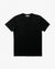 Lyocell V-Neck Midweight T-Shirt in Black