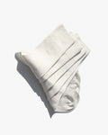 Bamboo Mid-Length Socks in White folded 