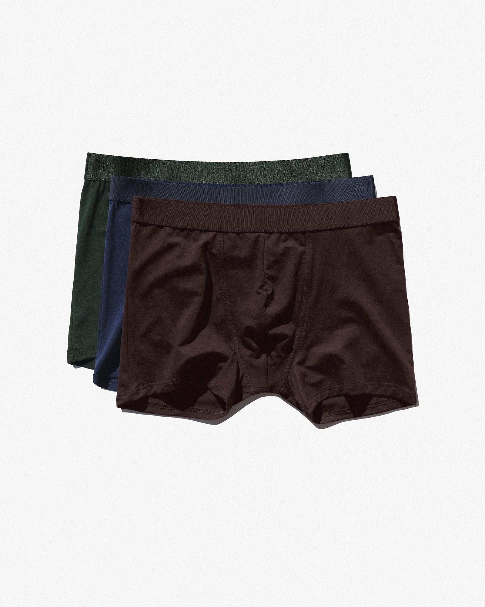 3 × Boxer Brief in Navy + Army Green + Brown | Shop now – CDLP