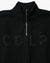 Heavy Terry Half-Zip Sweatshirt in Black
