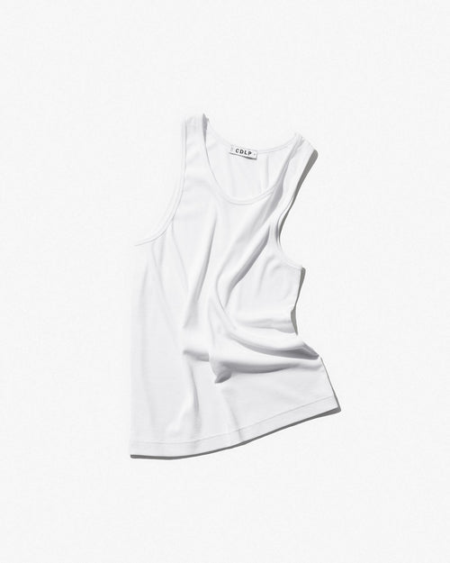 White Scalloped Tank Top by A.P.C. on Sale
